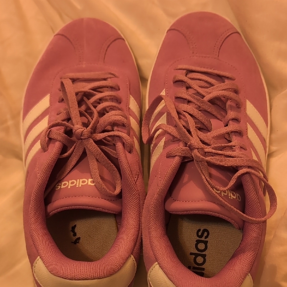 Adidas Women's Lavender and White Sneakers - Picture 5 of 5